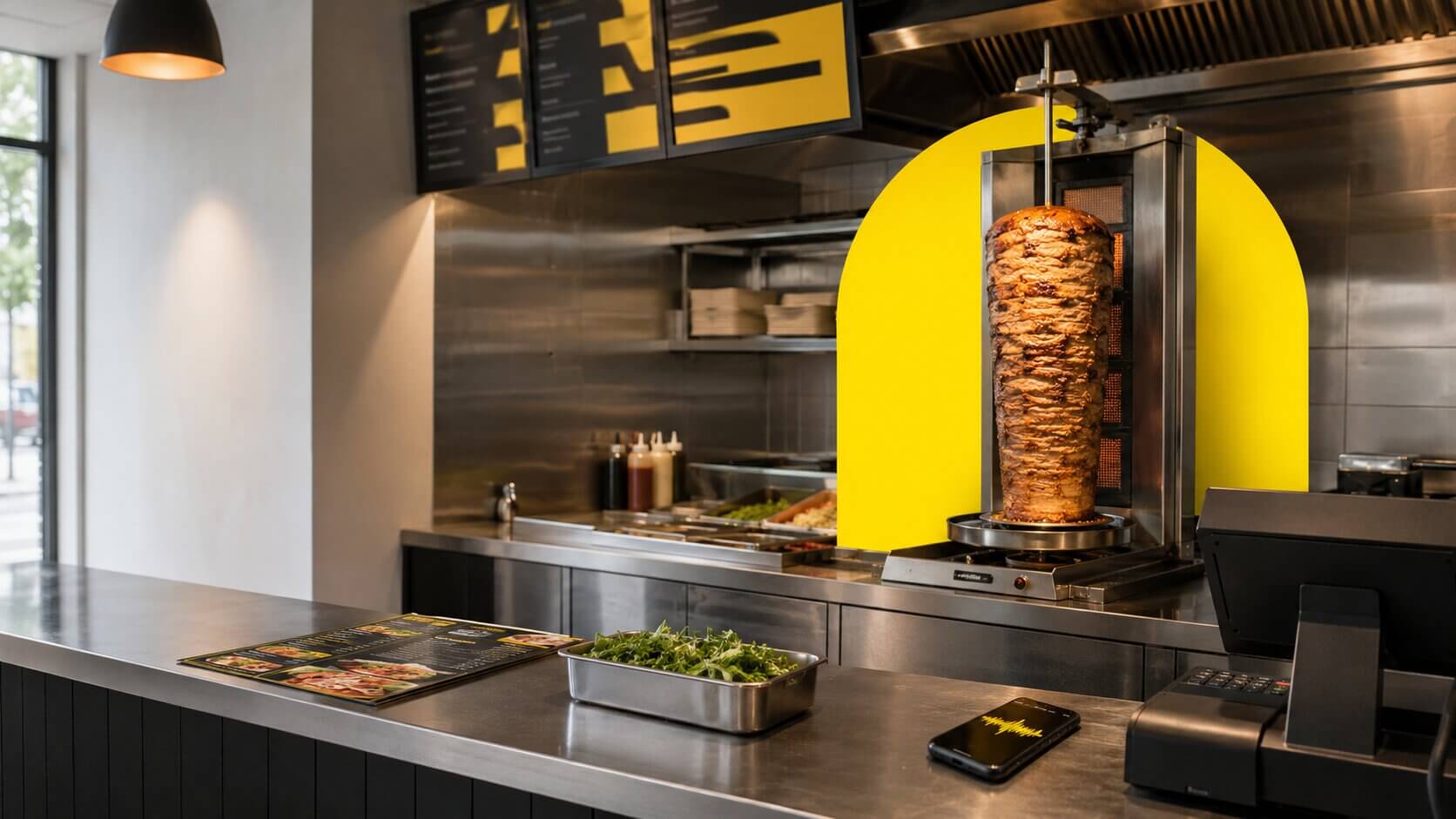 DI agentas kebabinei — kebabinės virtuvė su tradiciniais iešmeliais